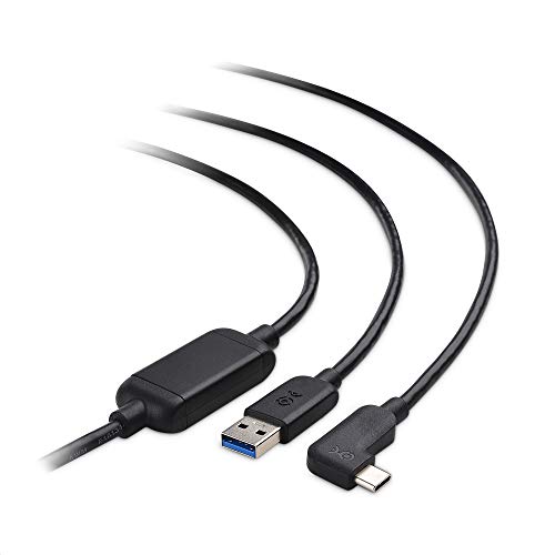 Cable Matters Activo Cable USB C 5m para Gafas Realidad Vritual Oculus Quest 2 (Cable USB-A a USB-C) en Negro - Reemplazo para Cable Oculus Link 5 Metros