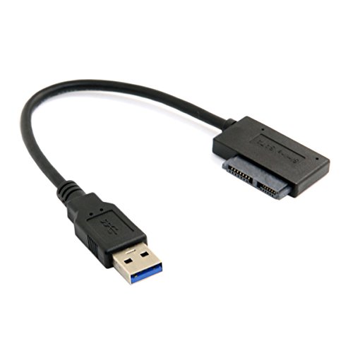 Cablecc USB 3.0 a 7+6 13pin Slimline Sata Cable adaptador para portátil Cd DVD Rom unidad óptica