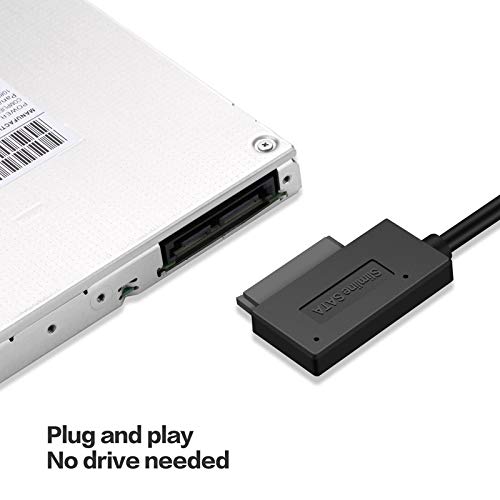 Cablecc USB 3.0 a 7+6 13pin Slimline Sata Cable adaptador para portátil Cd DVD Rom unidad óptica