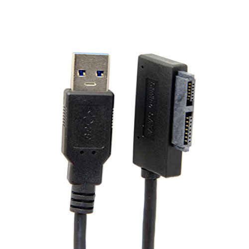 Cablecc USB 3.0 a 7+6 13pin Slimline Sata Cable adaptador para portátil Cd DVD Rom unidad óptica