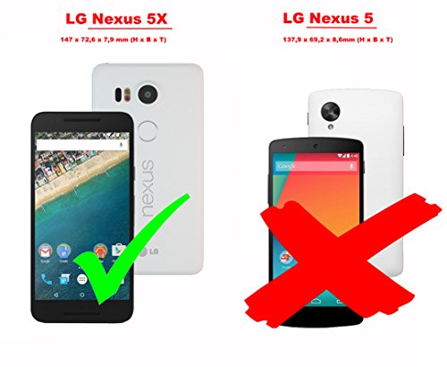 Cadorabo Funda para LG Nexus 5X en Transparente - Cubierta Proteccíon de Silicona TPU Delgada e Flexible con Antichoque - Gel Case Cover Carcasa Ligera
