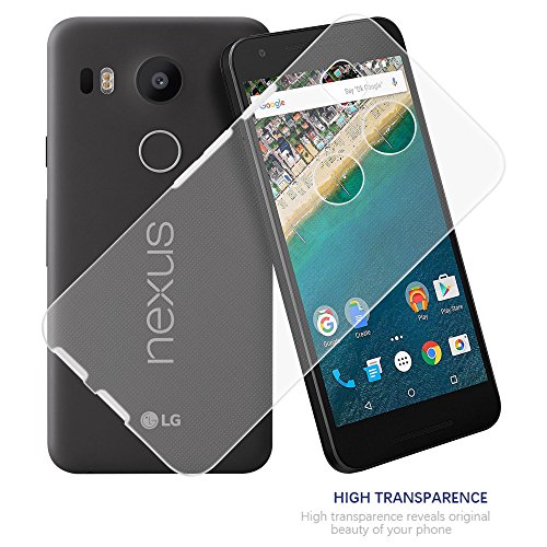 Cadorabo Funda para LG Nexus 5X en Transparente - Cubierta Proteccíon de Silicona TPU Delgada e Flexible con Antichoque - Gel Case Cover Carcasa Ligera