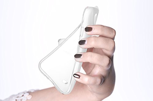 Cadorabo Funda para Sony Xperia L en Blanco MAGNESIO - Cubierta Proteccíon de Silicona TPU Delgada e Flexible con Antichoque - Gel Case Cover Carcasa Ligera