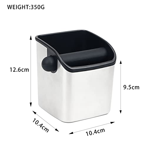 Café Knock Box Recipiente para los Posos del Café,Caja de golpe de café Espresso,Coffee Knock Containe,Caja de posos de café,Bote para la recogida y el reciclaje de los Posos Cafe,Contenedor Barista