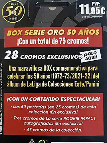 Caja 50 Sobres De Cromos De La Liga Este 2021 2022 + Tin Box(Cajita metálica con 75 Cromos)- Multicolor (Panini España, S.A)