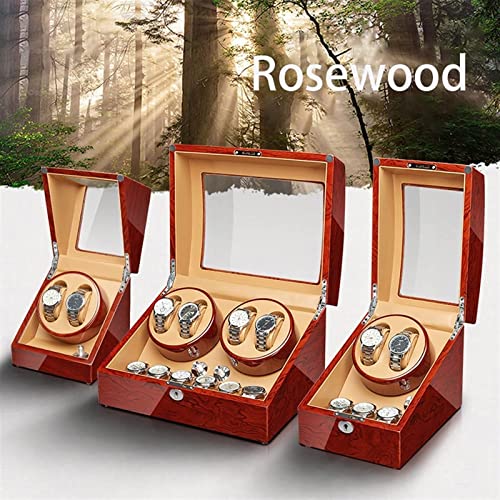 Caja de presentación de relojes Devanadera automática de alta gama con motor silencioso Almohada flexible para relojes Carcasa de madera Acabado de piano Apertura y cierre Destacados Relojes para dama