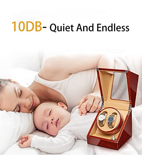 Caja de presentación de relojes Devanadera automática de alta gama con motor silencioso Almohada flexible para relojes Carcasa de madera Acabado de piano Apertura y cierre Destacados Relojes para dama