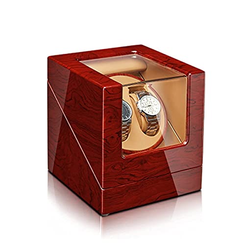 Caja de presentación de relojes Devanadera automática de alta gama con motor silencioso Almohada flexible para relojes Carcasa de madera Acabado de piano Apertura y cierre Destacados Relojes para dama