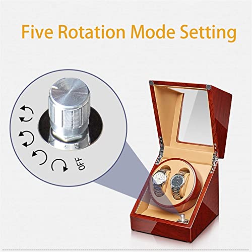 Caja de presentación de relojes Devanadera automática de alta gama con motor silencioso Almohada flexible para relojes Carcasa de madera Acabado de piano Apertura y cierre Destacados Relojes para dama