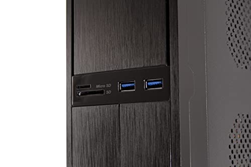 Caja SOBREMESA/Micro-ATX COOLBOX T300 Slim 500W 2USB3.0 Negra