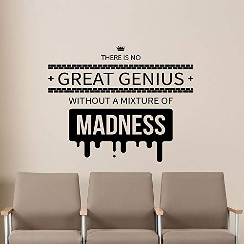 Calcomanía de pared con cita para el aula, decoración de oficina, ciencia, educación, pegatina de pared, accesorios de decoración del hogar para sala de estar A3 57x69cm