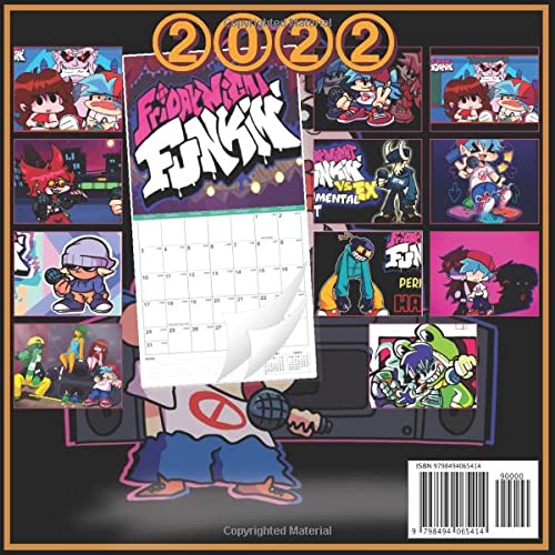 Calendar 2022: Calendar 2022 |8.5x8.5 in|-January till December of 2022 planner BEST GAME MUSIC Game, Friday Night True Gifts For Family