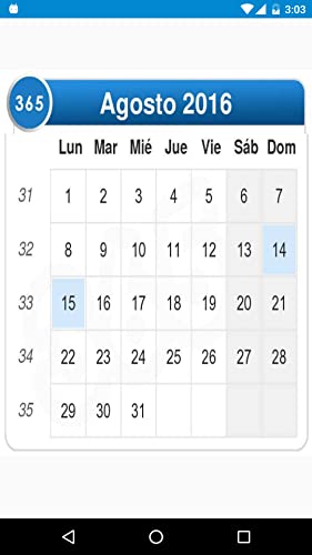 Calendario 2016