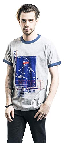 Call of Duty Black Ops: Cold War - Exposed Hombre Camiseta Gris L, 100% algodón, Regular