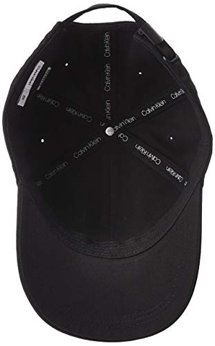 Calvin Klein Cotton Twill Cap Gorra de béisbol, Negro (Black 001), Talla única (Talla del Fabricante: OS) para Hombre