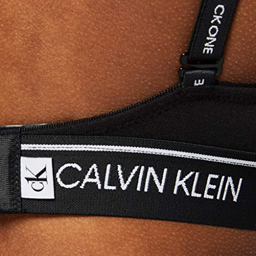Calvin Klein Lightly Lined Demi Almohadillas y Rellenos de Sujetador, Black, 36B para Mujer