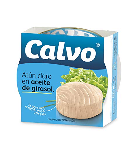 Calvo - Atún Claro en Aceite de Girasol, 80 gr, paquete de 24, total: 1920 gr