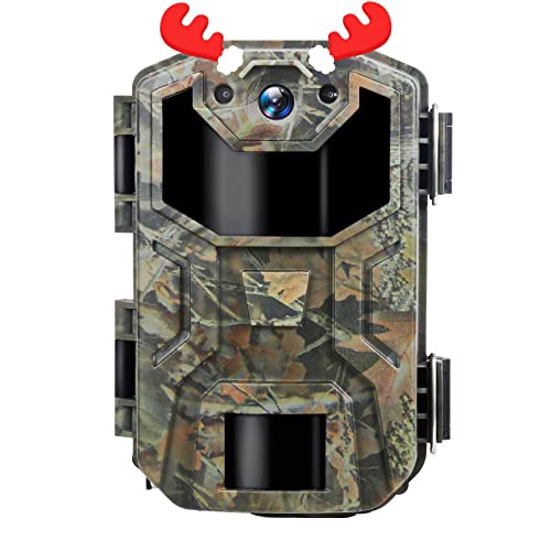 Cámara de Caza 1080P 20MP Full HD Fototrampeo Caza, Velocidad de Disparo de 0.3s, IP66 a Prueba de Agua, Adecuada para Observar Animales de Vida Silvestre y Seguridad en el Hogar