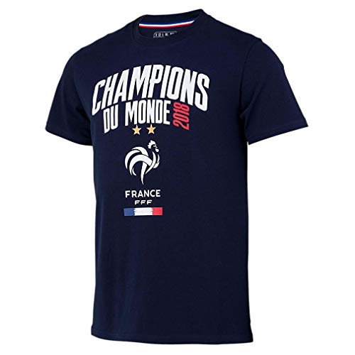 Camiseta de equipo de Francia 'Champions 2018' oficial – azul azul XXL