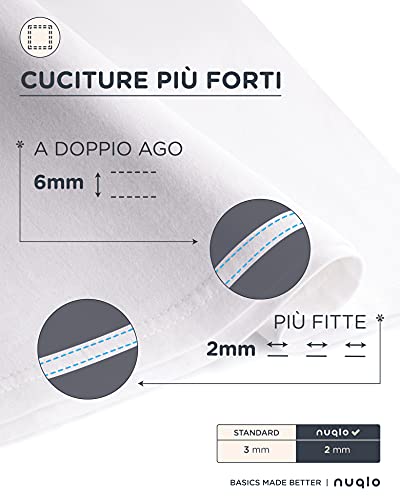 Camiseta de hombre sin logotipo | paquete de 2 o 3 | 100 % algodón | Pack camiseta básica | Casual – gimnasio – Deportivo – Urban | Multipack Idea regalo | Pack 2 | Pack 3, Pack de 2 | Blanco, S