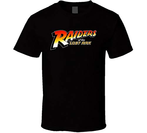 Camiseta de manga corta con logo de Los Goldbergs retro de los Raiders of The Lost Ark Indiana Jones Negro Negro ( XL