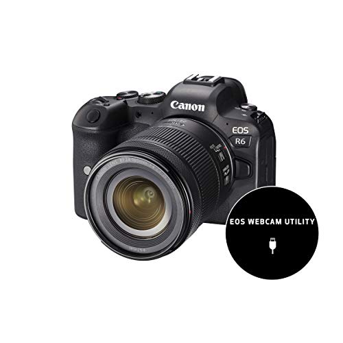 Canon - Cámara + Objetivo EOS R6 y RF 24-105mm F4-7.1 IS STM, Negro