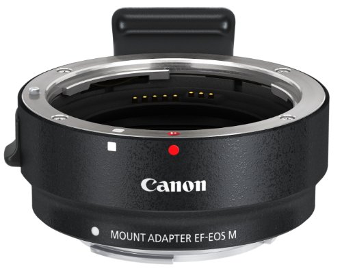 Canon EF-EOS M - Adaptador para Objetivos de cámaras Canon (Montura EF-M, Compatible con EOS M), Color Negro