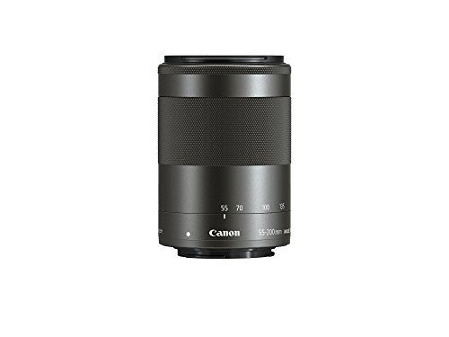 Canon EF-M 55-200 mm f:4.5-6.3 IS STM - Objetivo para Canon (Diámetro 52 mm), negro