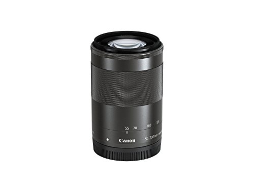 Canon EF-M 55-200 mm f:4.5-6.3 IS STM - Objetivo para Canon (Diámetro 52 mm), negro