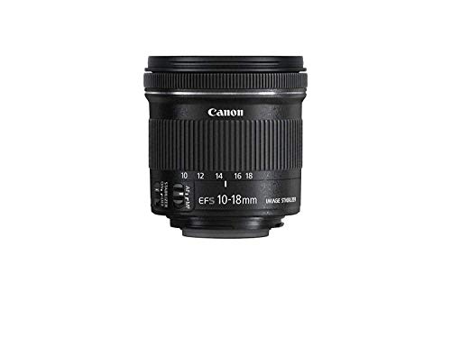 Canon EF-S 10-18 mm f:4.5-5.6 IS STM - Objetivo para Canon (Estabilizador óptico), color negro