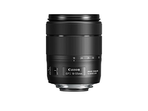 Canon EF-S 18-135mm f/ 3,5-5,6 IS USM - Objetivo para cámara Canon con Montura Tipo EF-S (Distancia Focal Minima 0.39m) Negro
