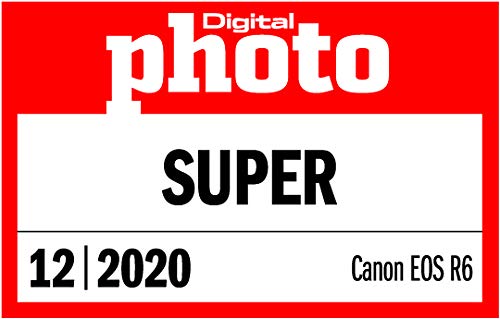 Canon EOS R6 - Cámara de 20 MP (Pantalla de 3", Disparo silencioso a 20 fps1, ISO 102.400, Dual Pixel CMOS AF II) Negro