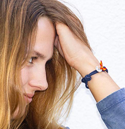 CAPRYCHOICE Pulsera Bandera de España para Regalo. Gama Completa (Modelo F)
