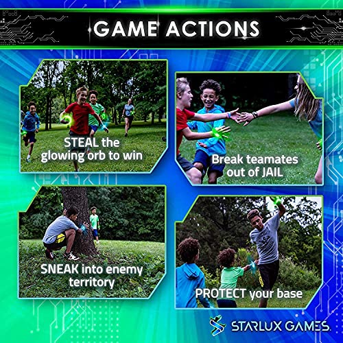 Captura la Bandera Redux: El Original Juego al Aire Libre Que Brilla en la Oscuridad e Ideal para Fiestas de cumpleaños, Grupos Juveniles y Trabajo en Equipo niños y niñas Adolescentes…