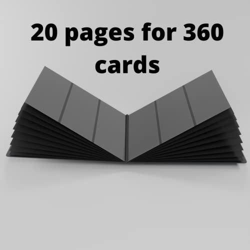 Card Guardian - Carpeta para Cartas Coleccionables - 9 Tarjetas por Pájina - 360 Bolsillos de Inserción Lateral para Magic The Gathering YuGiOh! Pokemon Star Wars X-Wing Wow TCG