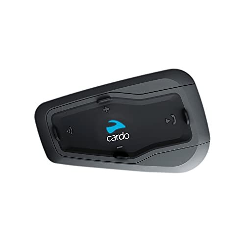 Cardo FRC1P001 FREECOM 1 Plus para Motocicleta 2 Vías Bluetooth Sistema De Comunicación Auriculares, Negro, Individual