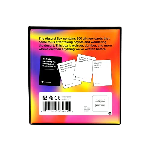 Cards Against HumanityBX4 : Absurd Box Expansión de 300 Cartas