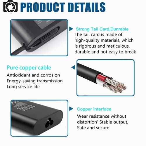 Cargador 65w USB C Adaptador PC Portátil para DELL Latitude 11 7212 12 5285 5289 5290 7275 14 5490 7410 7490, DELL Xps 12 13 15 9250 9343 9350 9360 9365 9370 Tipo-C CA Adaptador de Corriente