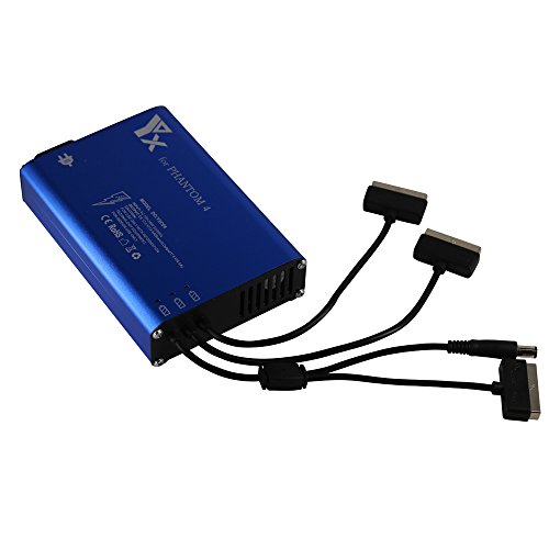 Cargador de bater¨ªa r¨¢Pido 4 en 1 para bater¨ªa Drone Serie Phantom 4 y Control Remoto