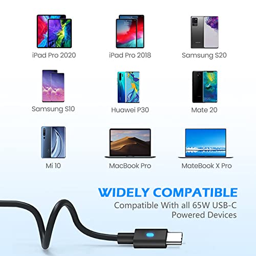 Cargador De PortáTil DELL 65w 20v 3.25a para DELL Latitude 3390 5285 5289 2-En-1 5490 5590 5290-2in1 7390-2in1, DELL Latitude 14 15 17 7490 E7480 E5450 E76172