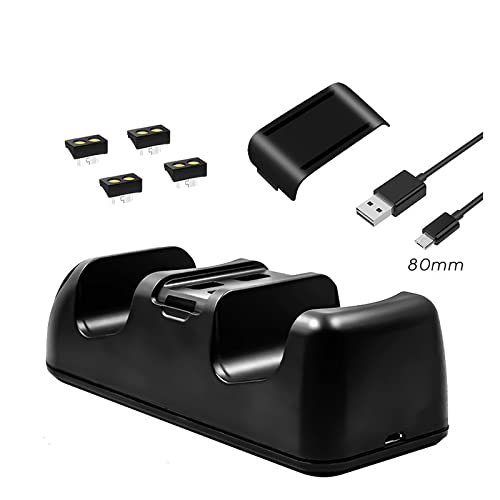 Cargador para Mando PS4, Estación de Carga USB, Protección Inteligente con LED Indicador para Sony Playstation 4/ PS4 / PS4 Pro / PS4 Slim