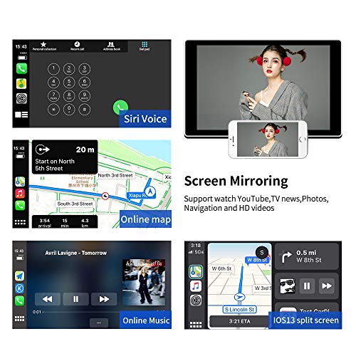 Carlinkit 2021 Nuevo carplay inalambrico y Android Auto Adaptador,Aplicable al Sistema de automóvil Android 5.0 o Superior del Mercado de Accesorios(Instale autokit.apk Antes de Comprar)