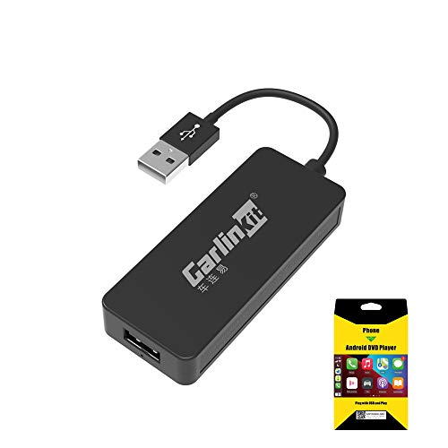 Carlinkit Cableada Carplay/Cableada Android Auto USB Dongle,Compatible con Radio de Coche Android 4.4.2 y Superior(Instale con éxito autokit.apk en el Sistema de Radio del automóvil Antes de Comprar)