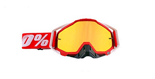 Carolilly - Gafas de motocross para motocicleta, gafas de esquí, gafas de snowboard para hombres y mujeres, con aislamiento antivaho, resistente al viento, a prueba de polvo