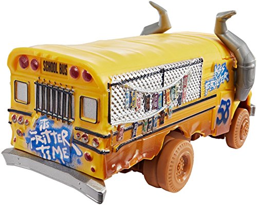 Cars 3- Coche Crazy Deluxe Miss Fritter (Mattel DYB21)