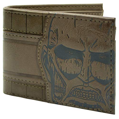 Cartera de Attack on Titan Dios colosal de la destrucción Marrón