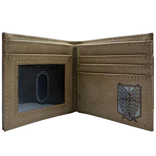 Cartera de Attack on Titan Dios colosal de la destrucción Marrón