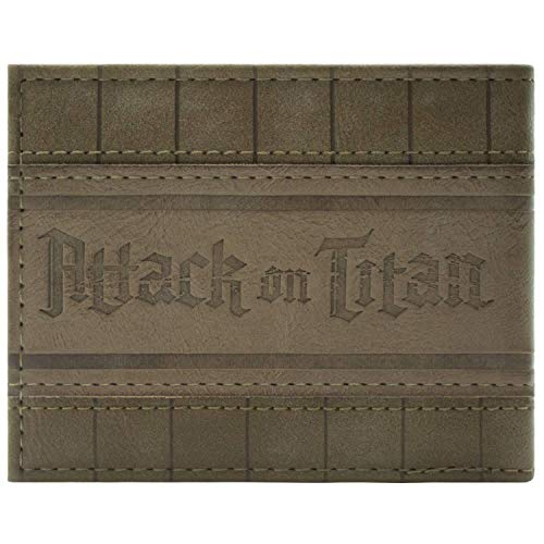 Cartera de Attack on Titan Dios colosal de la destrucción Marrón