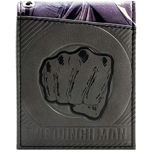 Cartera de One Punch Man Saitama y Genos extinción de los Héroes Negro