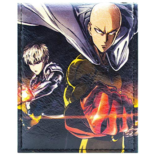 Cartera de One Punch Man Saitama y Genos extinción de los Héroes Negro